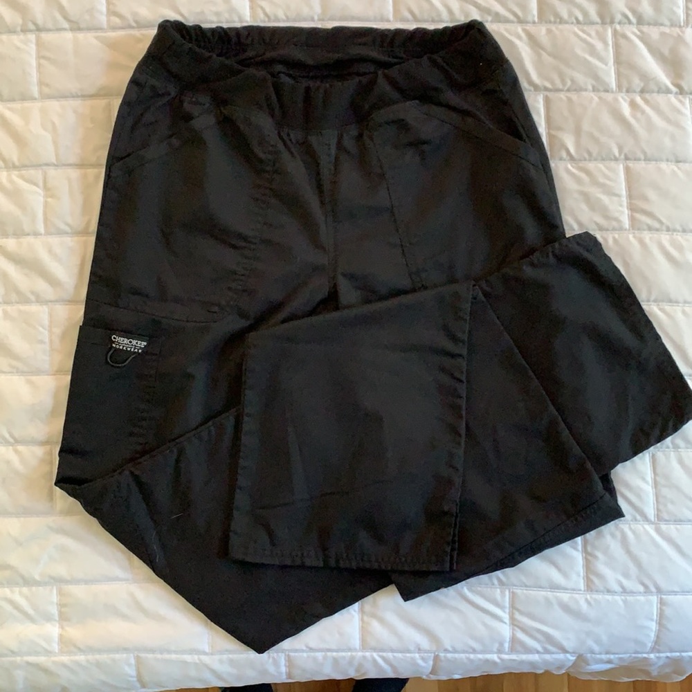Cherokee Mid Rise Straight Leg Pull-on Scrub Pant